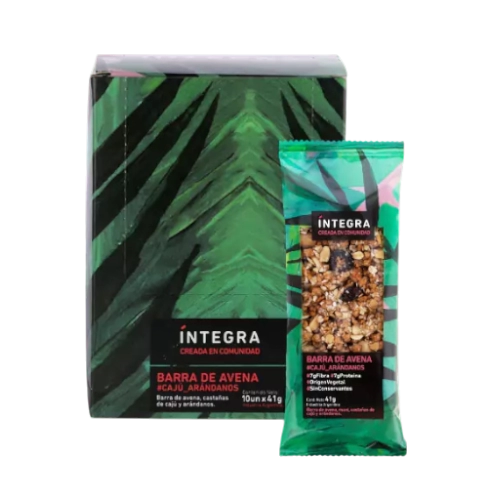 Barra de Cajú y Arándanos x 10 u - Íntegra