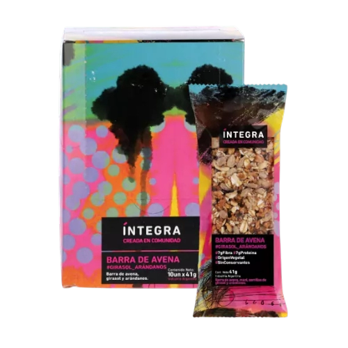 Barra de Girasol y Arándanos x 10 U - Íntegra