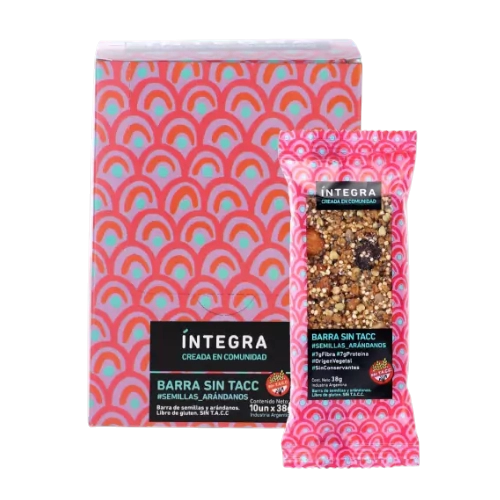 Barra sin TACC de Arándanos x 10 u - Íntegra
