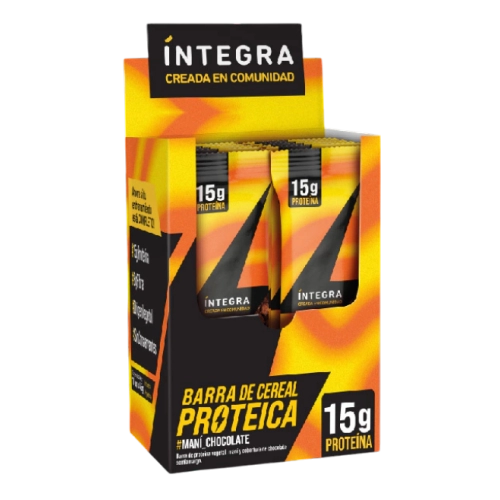 Barra Prote Maní y Chocolate 45 gr x 10 u - Íntegra