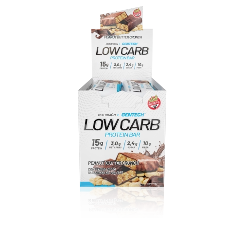 Low carb Protein Bar sabor Peanut Butter 10 u - Gentech