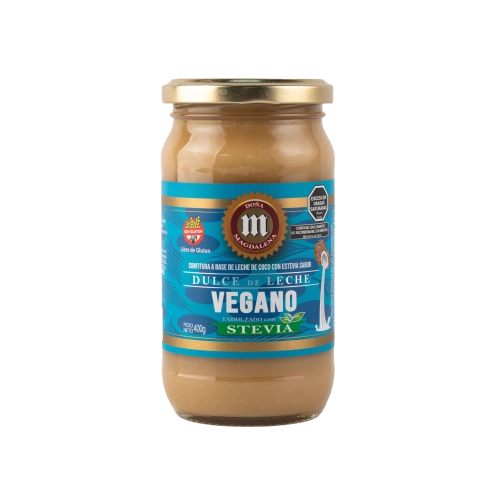 Dulce de Leche Vegano de Coco con Stevia 400 gr - Doña Magdalena
