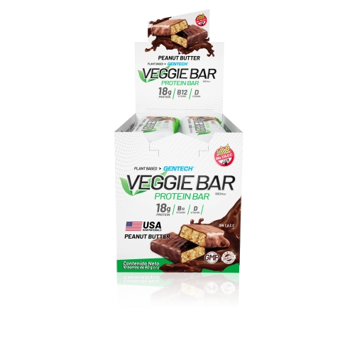 Veggie Bar Protein Peanut Butter 10 u - Gentech