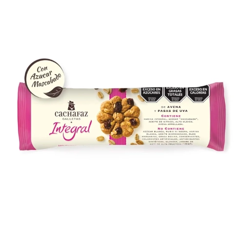 Galletitas Integrales de Avena y Pasas 225 gr - Cachafaz