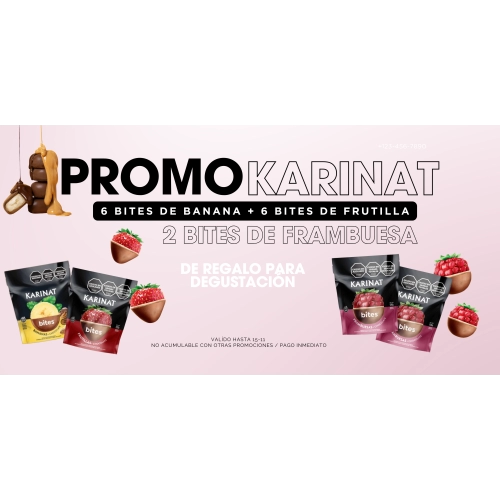 PROMO KARINAT 2 BITES DE FRAMBUESA DE REGALO