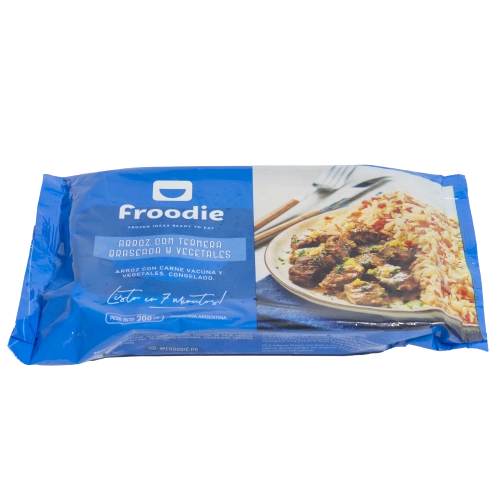 Carne Vacuna Braseada con Arroz y Vegetales  300 gr - Froodie