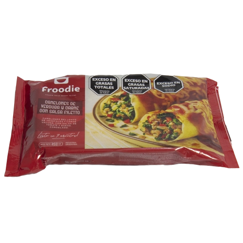 Canelones de Verdura y Carne con salsa Filetto 450 gr - Froodie