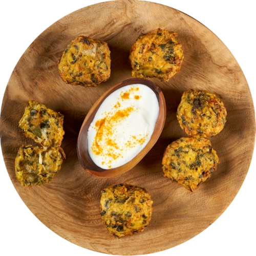 Buñuelos de Arroz Yamaní, Acelga y Calabaza x 6 U 300 gr - Amoedo