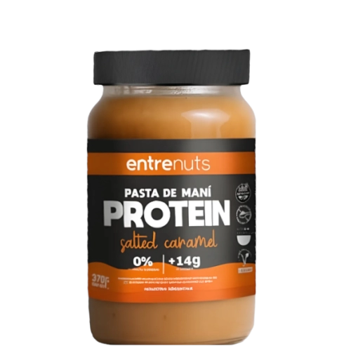 Mantequilla / Pasta de Maní Proteica Salted Caramel 370 gr - Entrenuts
