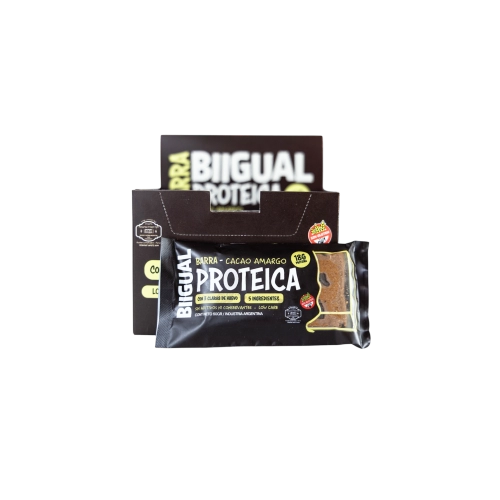 Barra Proteica Cacao Amargo 50 gr x 10 - Bigual