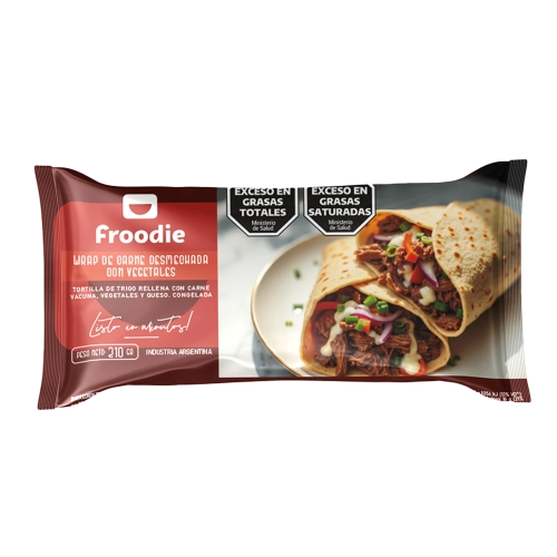 Carne Desmechada con Vegetales 210 gr - Froodie
