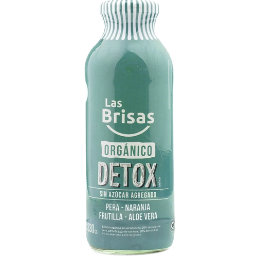 Detox Orgánico de Aloe Vera sin Azúcar 330 cc - Las Brisas