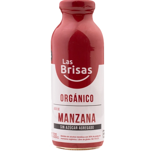 Jugo orgánico de Manzana sin Azúcar 330 cc - Las Brisas
