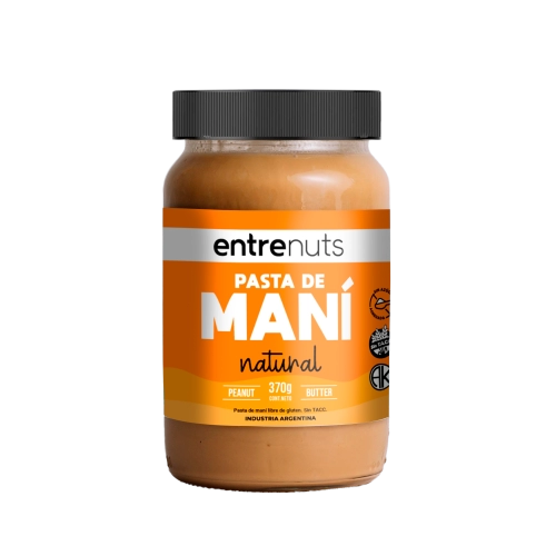 Mantequilla / Pasta de maní Natural 370 g - Entrenuts