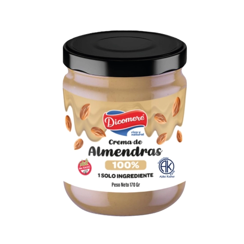 Crema de Almendras 100 % 170 gr - Dicomere