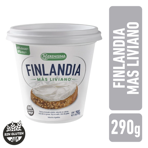 Finlandia Queso Untable Light Sin Sal Agregada 290 gr - La Serenísima