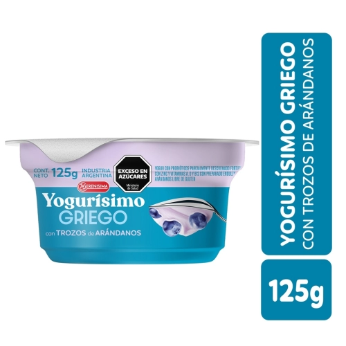 Yogurísimo Griego con Arándanos 125 gr - La Serenísima 