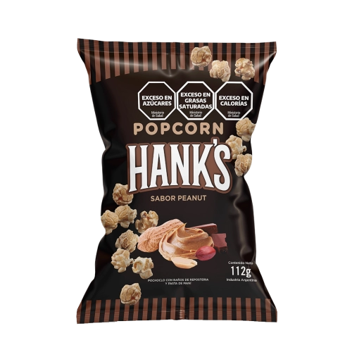 Pochoclos sabor Peanut 112 gr x 5 Unidades - Hank’s