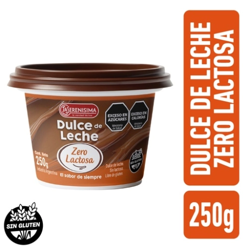 Dulce de Leche Zero Lactosa 250 gr - La Serenísima 
