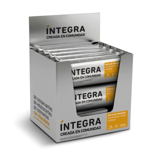 Barra de Chocolate con Banana y Dulce de Leche 41 gr 12 u - Íntegra