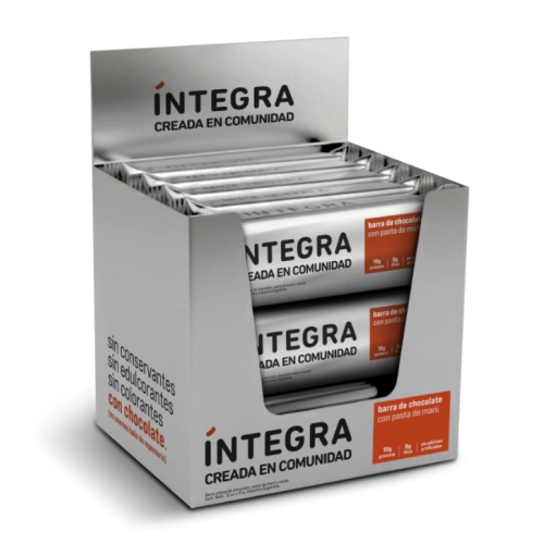 Barra de Chocolate con Pasta de Maní 41 gr 12 u - Íntegra