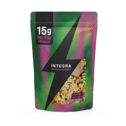Granola Proteica de Banana y Chocolate 250 gr - Íntegra 