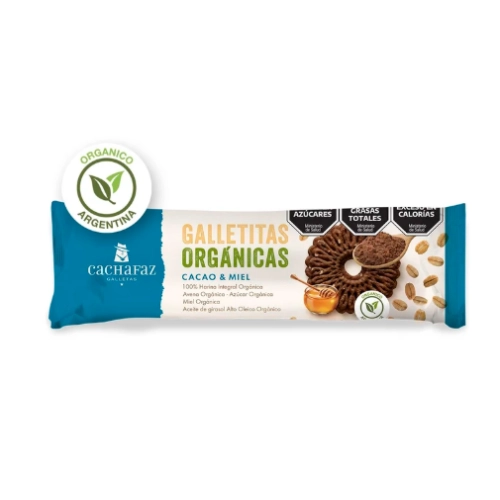Galletitas Orgánicas de Cacao y miel 170 gr - Cachafaz