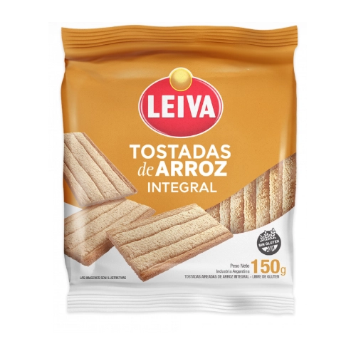 Tostadas de Arroz Integral 150 gr - Leiva