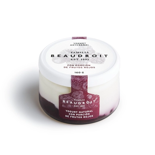 Yogur Entero Pulp/Frutos del Bosque 160 gr - Beaudroit