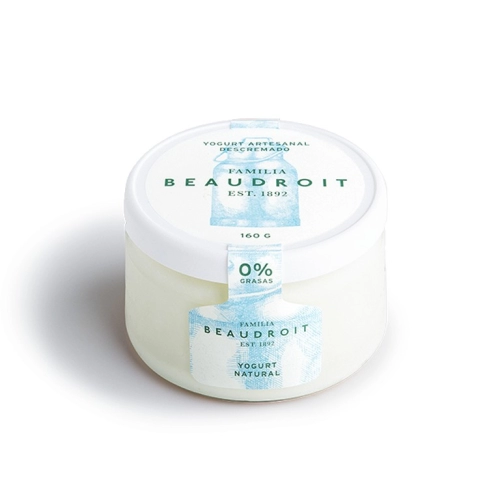 Yogur Descremado Natural 160 gr - Beaudroit