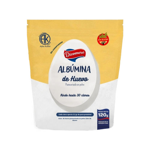 Albúmina de huevo 120 gr - Dicomere