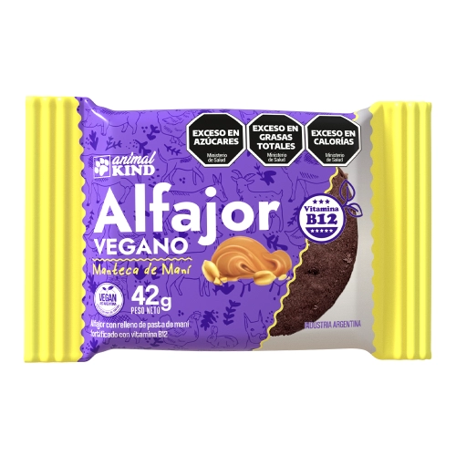 Alfajor Vegano de Maní x 18 U - Animal Kind