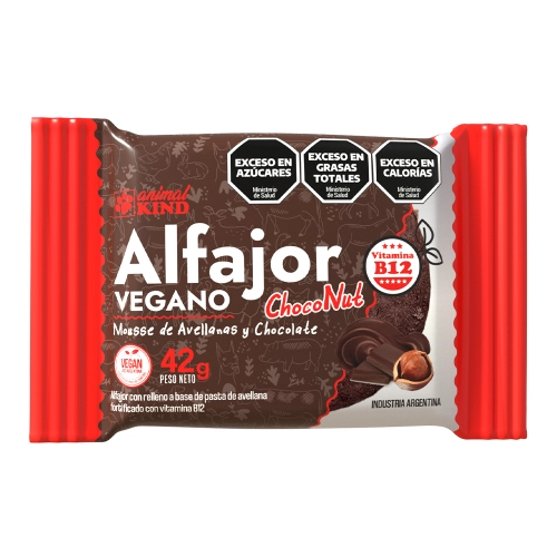 Alfajor Vegano Avellana x 18 U - Animal Kind