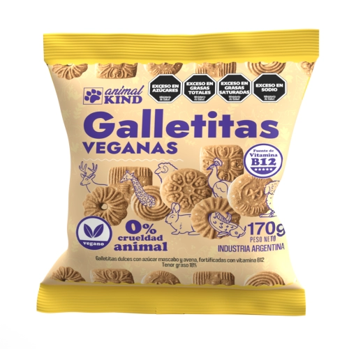Galletitas Veganas de Vainilla 170 gr - Animal Kind
