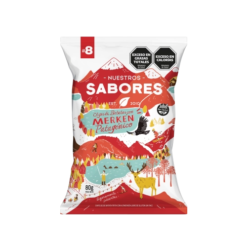 Chips de Batata con Merkén 80 gr - Nuestros Sabores