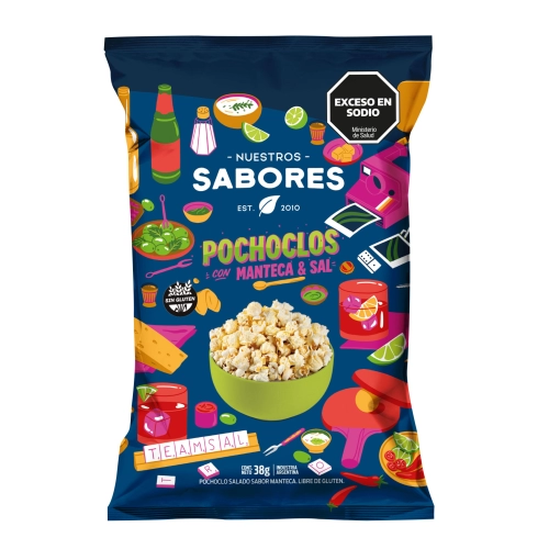 Pochoclos con Manteca y Sal 38 gr - Nuestros Sabores