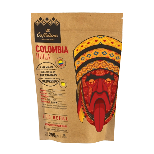 Café de Especialidad Colombia Huila molido para Maquinas Express y Cápsulas 250 gr - Caffettino