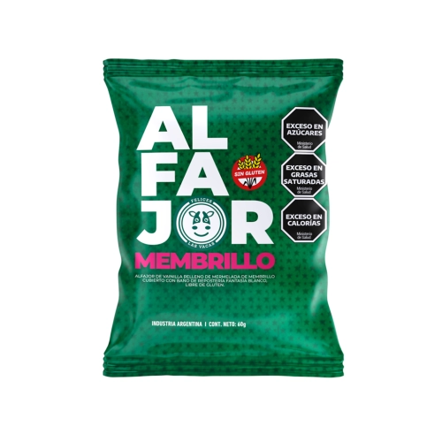 Alfajor de Membrillo 60 gr Caja x 12 unidades - Felices las Vacas