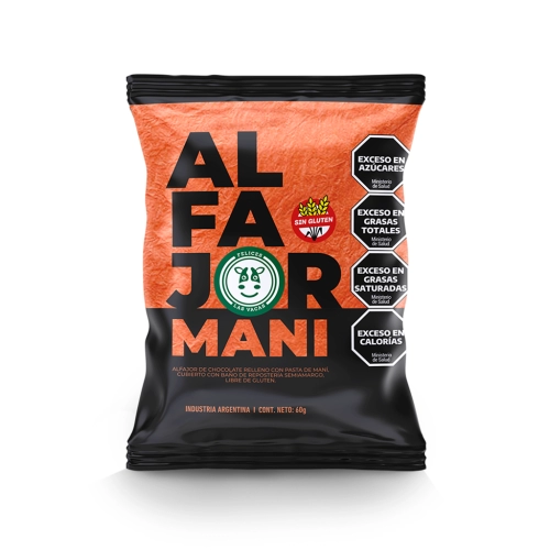 Alfajor de Maní 60 gr Caja x 12 unidades - Felices las Vacas
