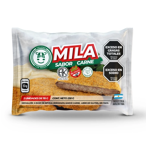 Mila sabor Carne 2 x 115 gr - Felices las Vacas