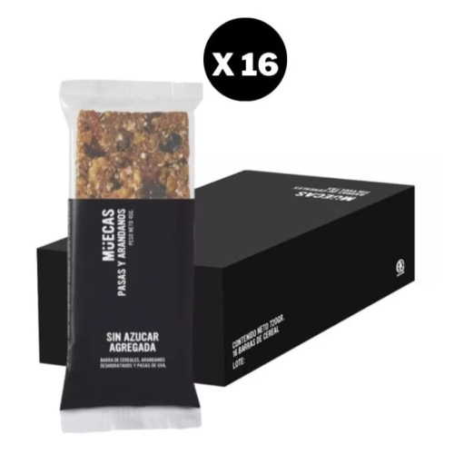 Pasas y Arándanos s/azúcar x 16 U - Muecas