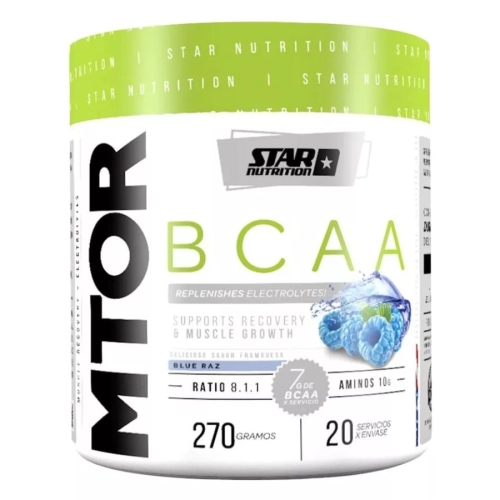 MTOR BCAA BLUE RAZ 270G.x12 - Star Nutrition