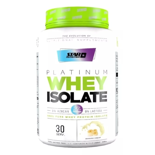 Platinum Whey ISOLATE Banana x 2 Lbs  - Star Nutrition