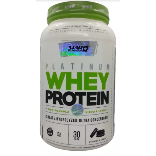 Platinum Whey Protein Cookies & Cream x 2 Lbs - Star Nutrition