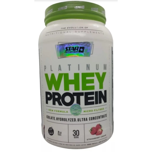 Platinum Whey Protein Frutilla x 2 Lbs - Star Nutrition