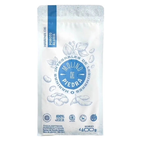 Harina de Poroto Alubia 400 gr - Molino de piedras